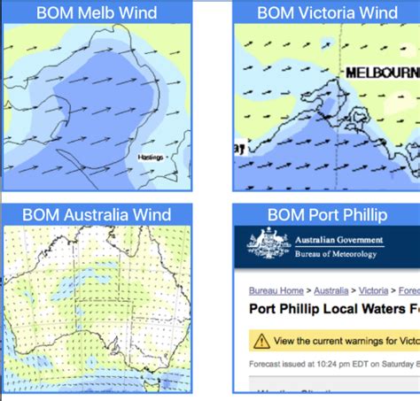 marine wind charts bom
